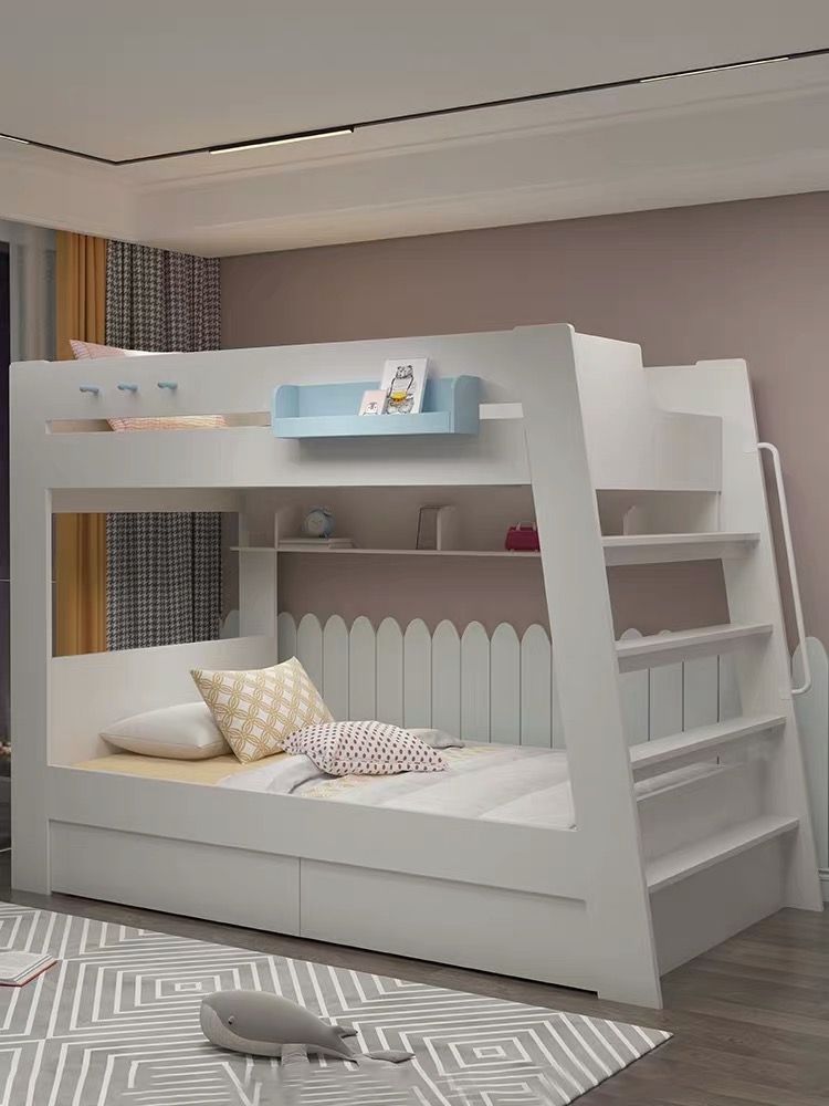 Bunk Bed With Pull Out Drawers Grey Colour (k0246) – Proonespace.com