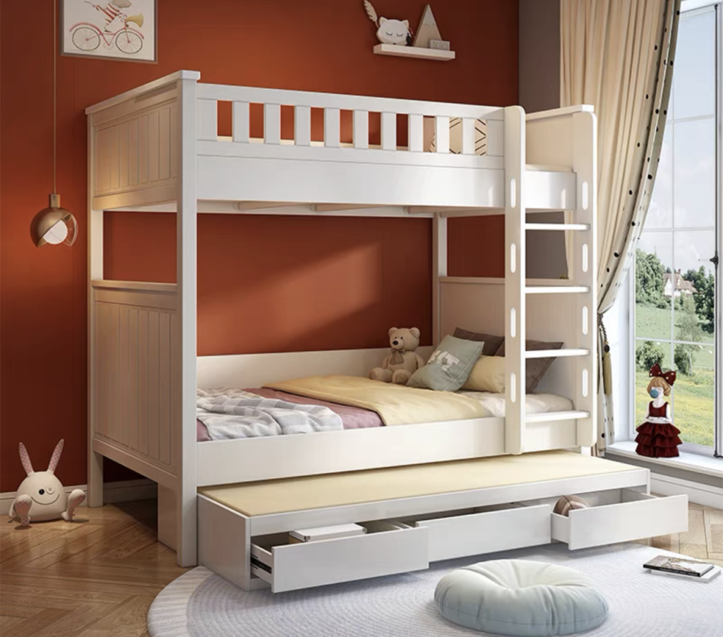 Bunk Bed With Staircase With Pull Out Bed Drawers (k0267) – Proonespace.com