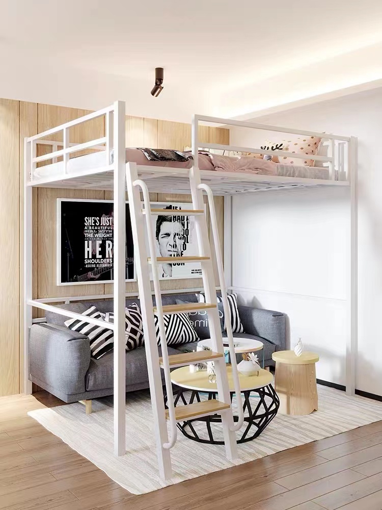 Steel Loft Bed with Ladder (M0217) – proonespace.com